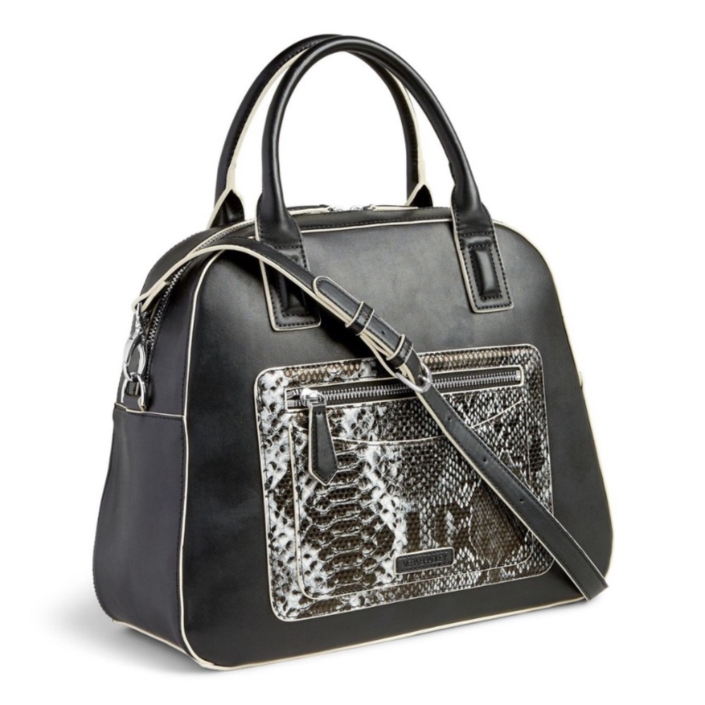 Vera Bradley Bowler Satchel Black